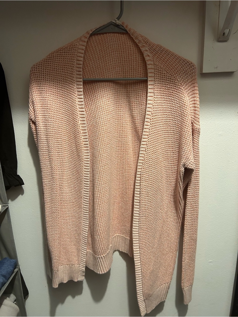 Maurices Dusty Pink Open-Front Knit Cardigan